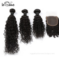 FREE SHIPPING Curly Unprocessed Brazilian 100% Virgin Human Hair Extension